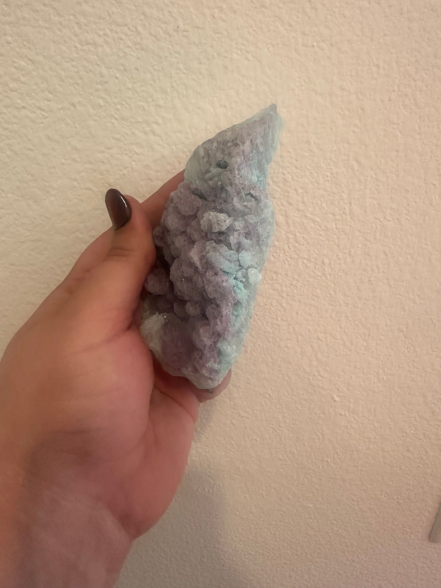 Purple Fluorite/ Blue Aragonite Specimen