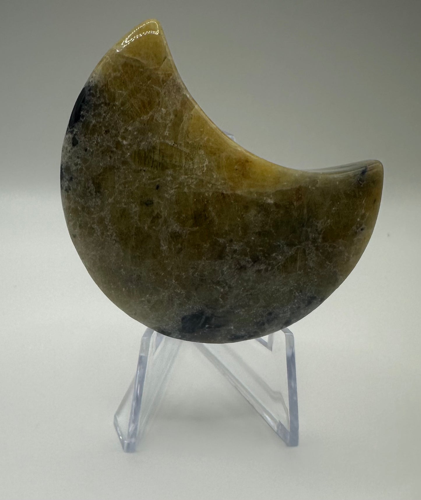 Sodalite Moon Carving