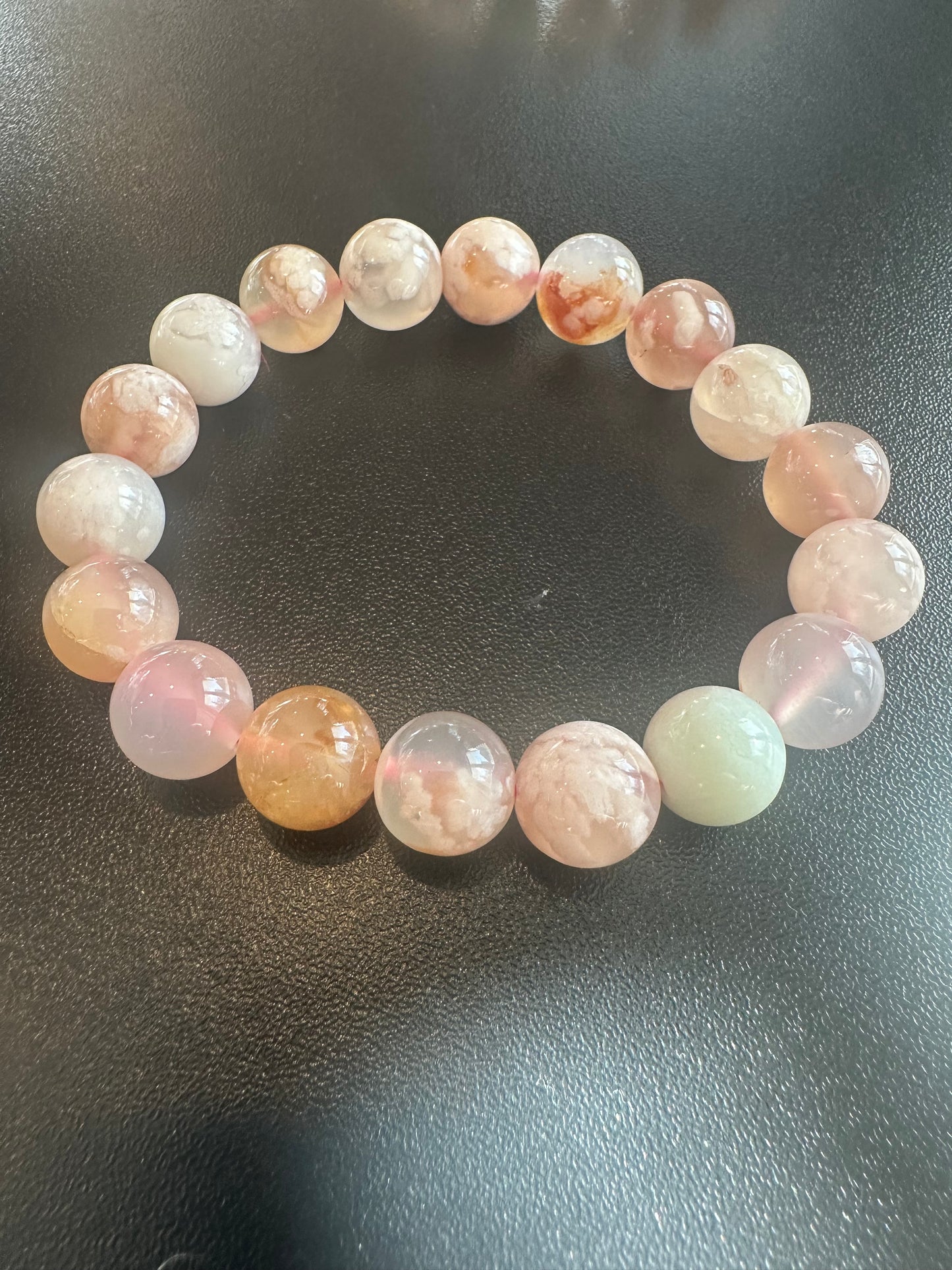 Flower Agate Bracelet
