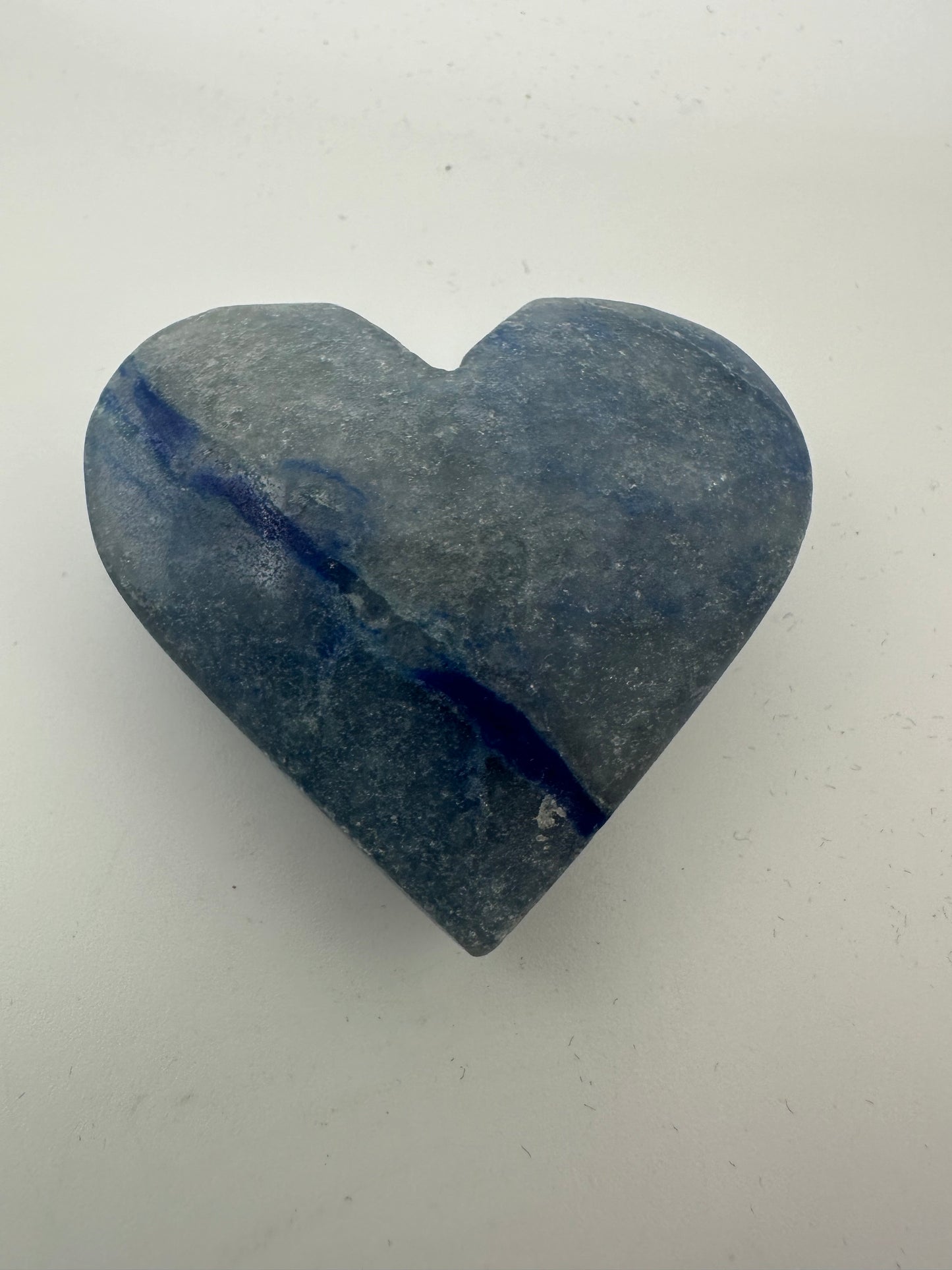 Blue Aventurine Heart Carving