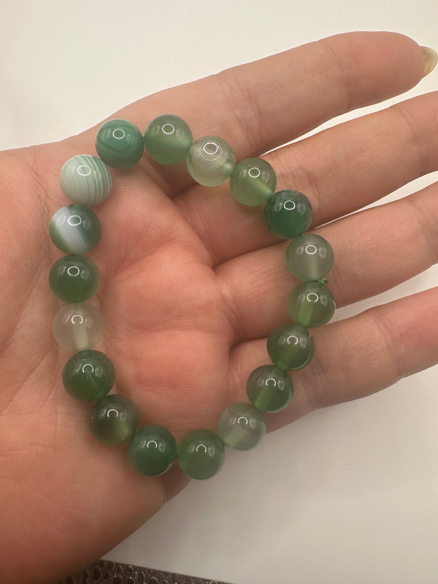 Green Chalcedony Bracelet