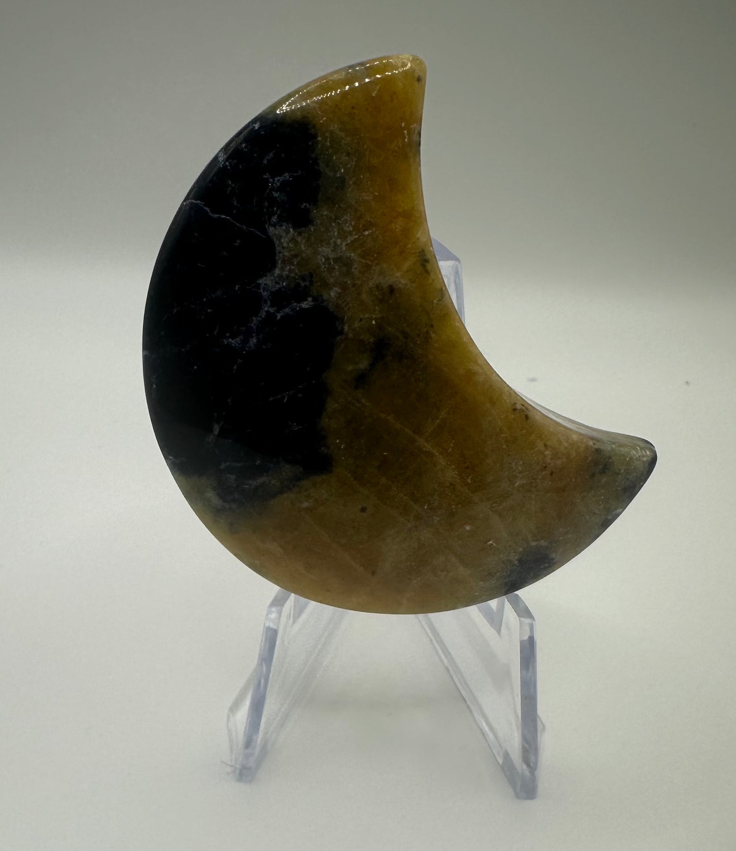 Sodalite Moon Carving
