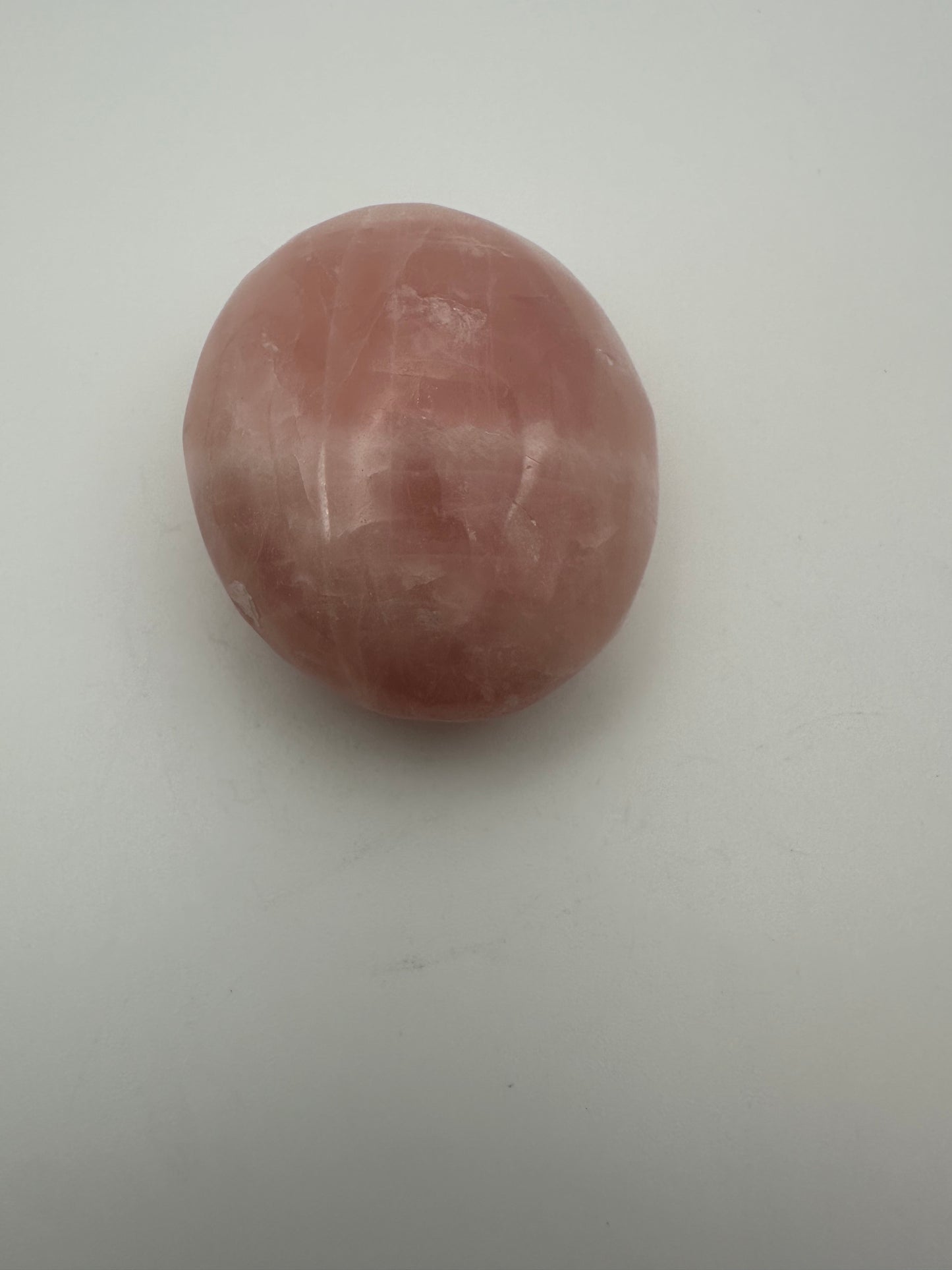Large Rose Quartz Palm Stone
