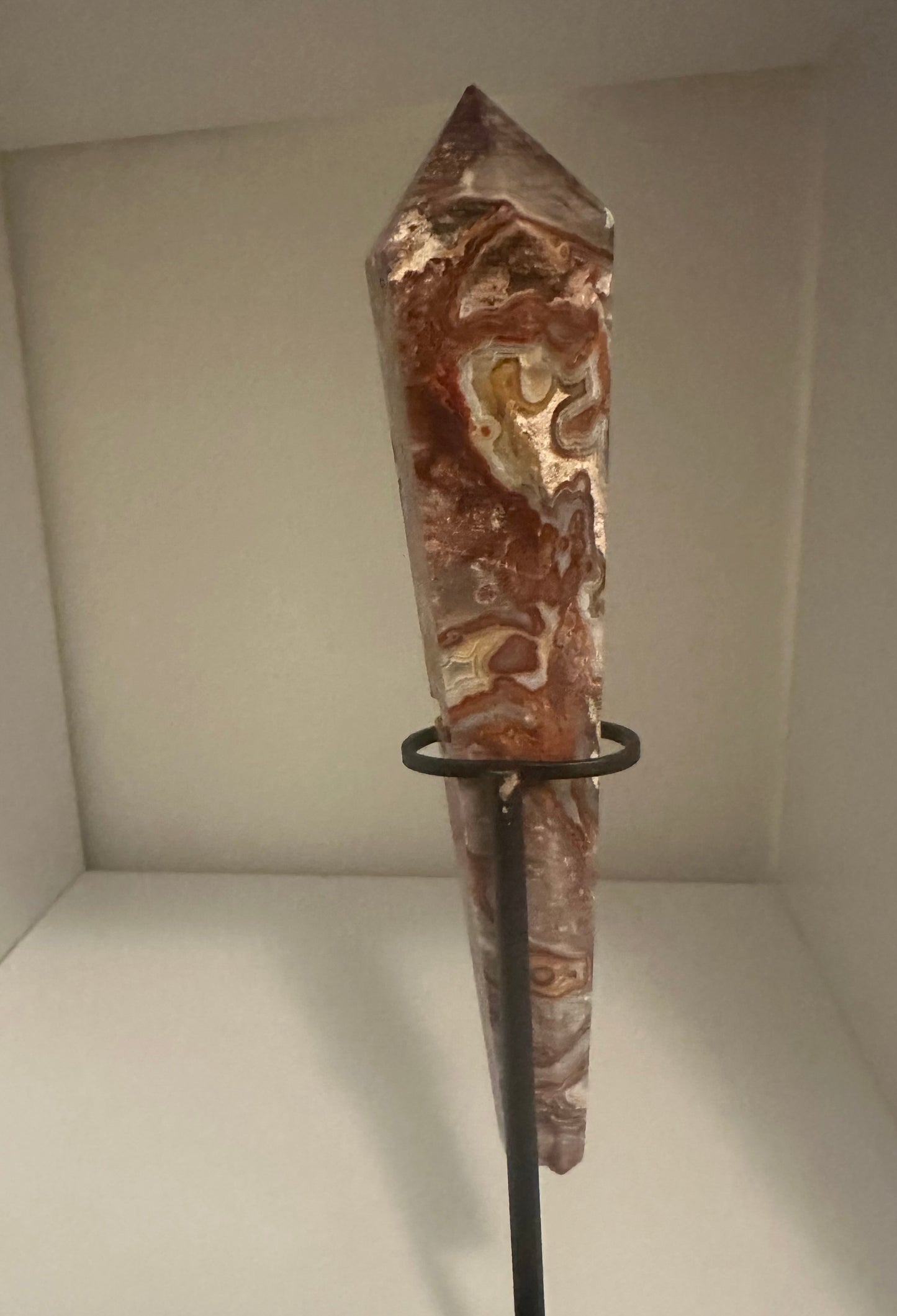 Mexican Crazy Lace Agate Wand