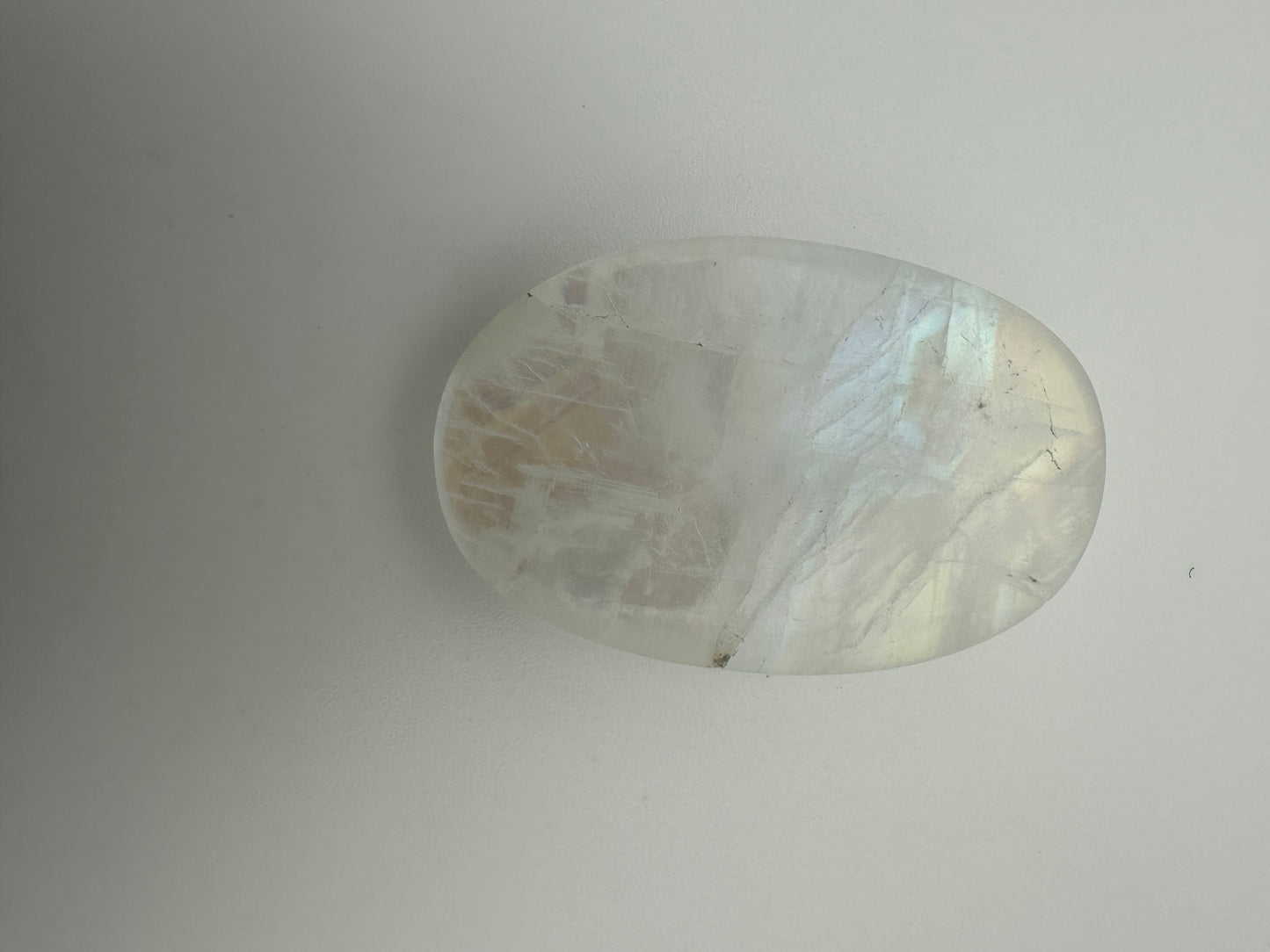 Aura Clear Quartz Worry Stone