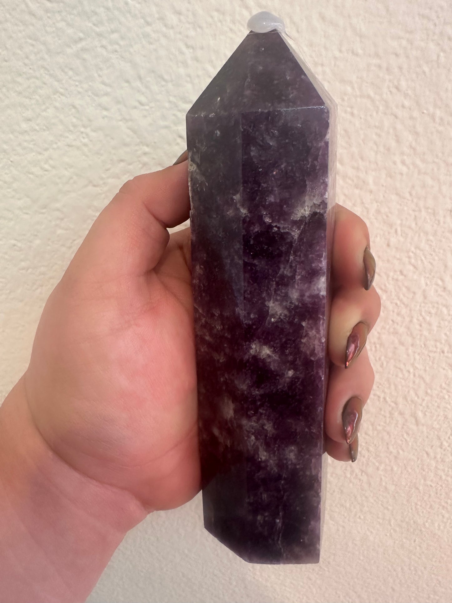 Chunky Lepidolite Tower