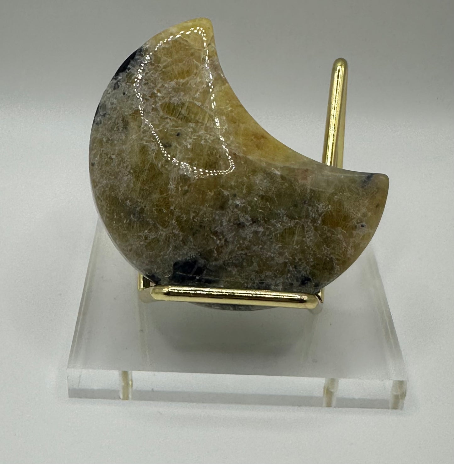 Sodalite Moon Carving