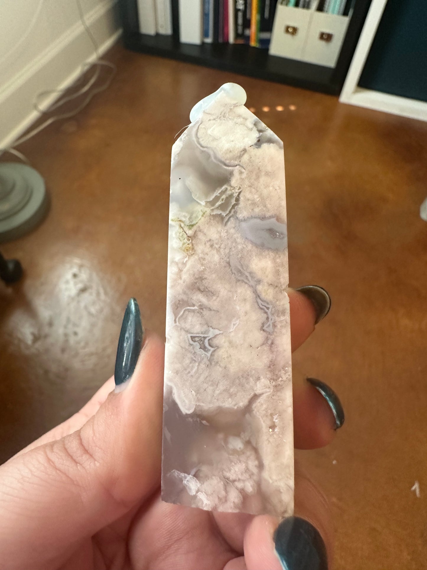 Pink Amethyst Flower Agate Point