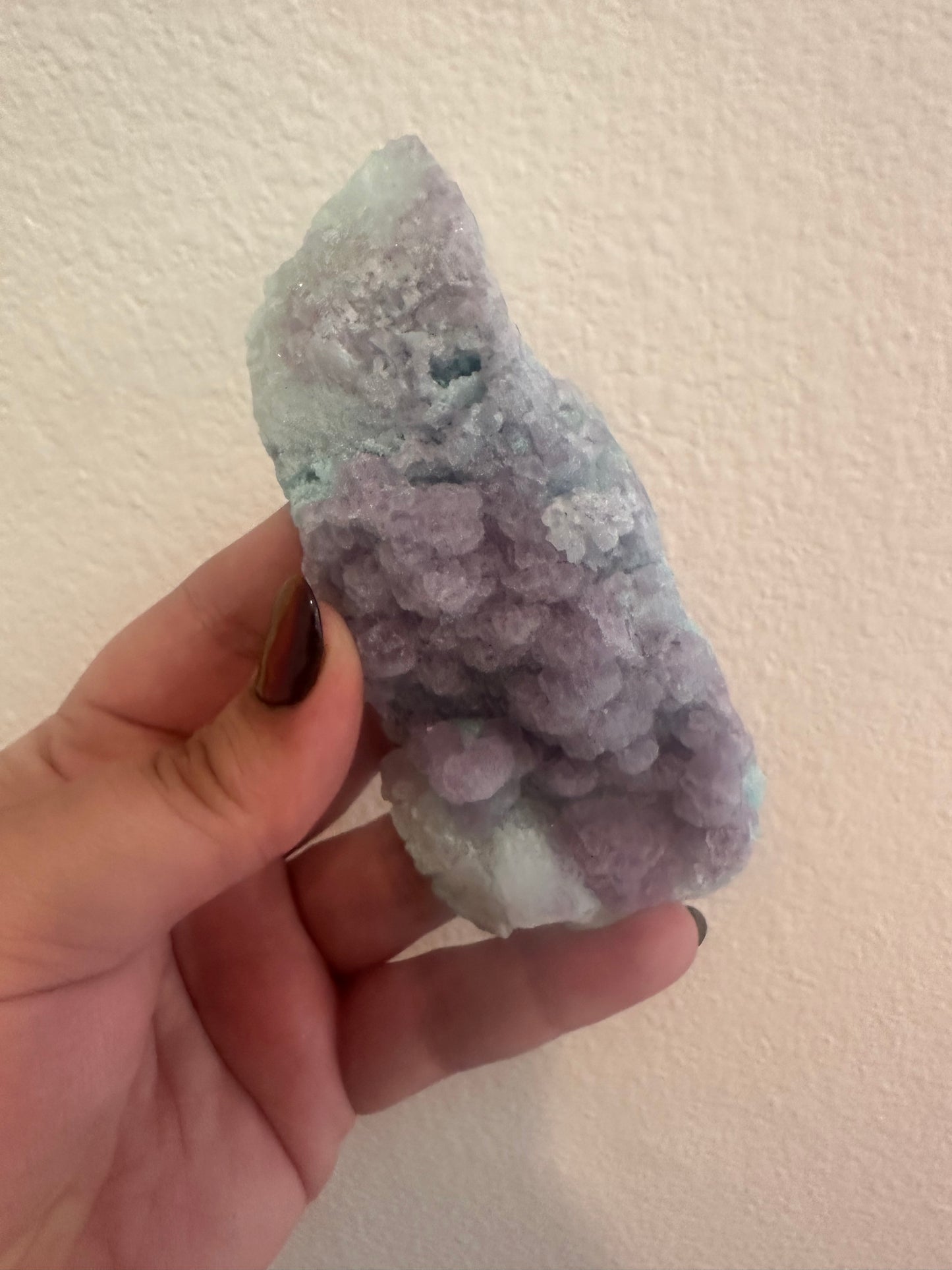 Purple Fluorite/ Blue Aragonite Specimen