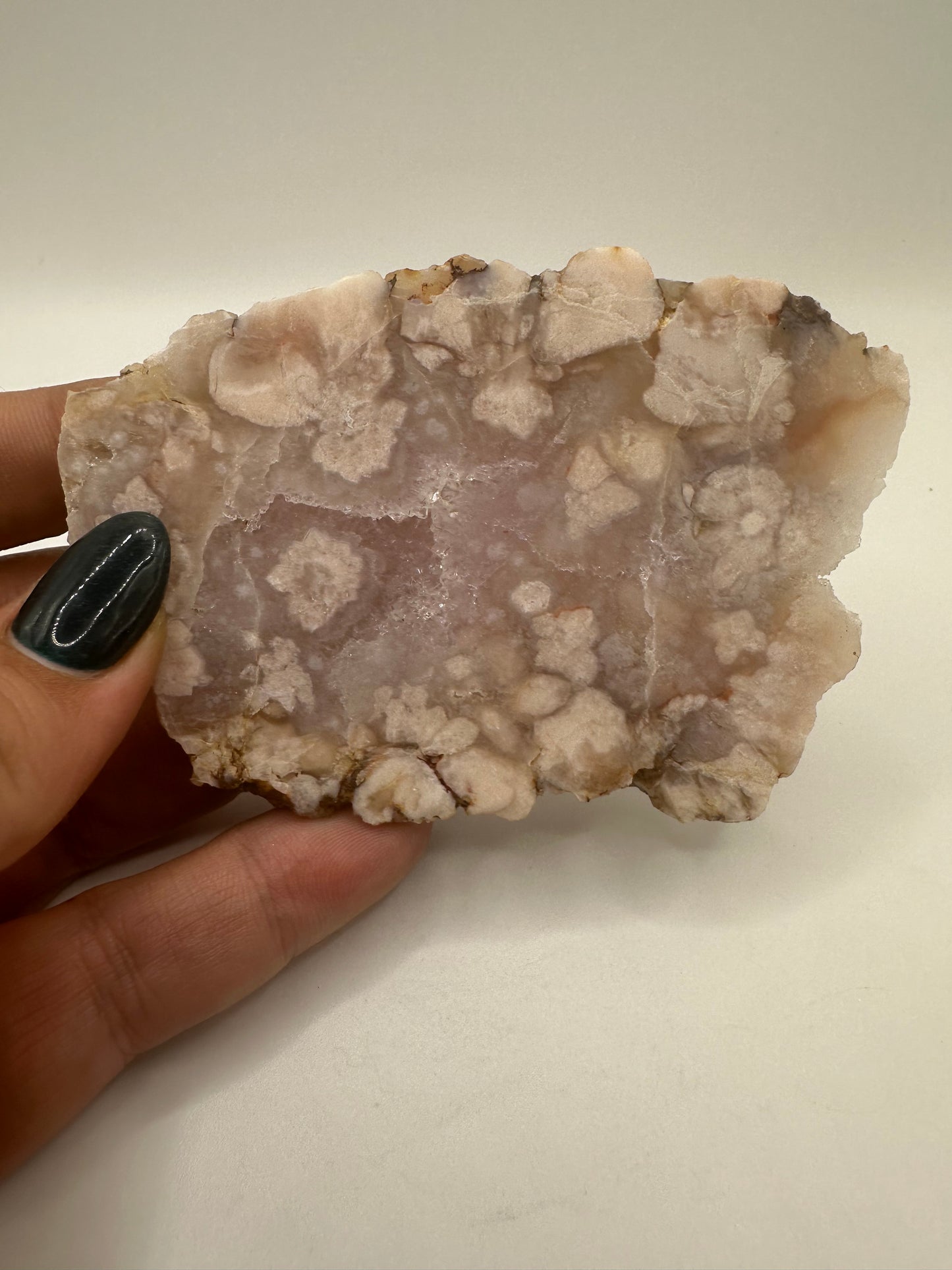 Pink Amethyst Flower Agate Slab
