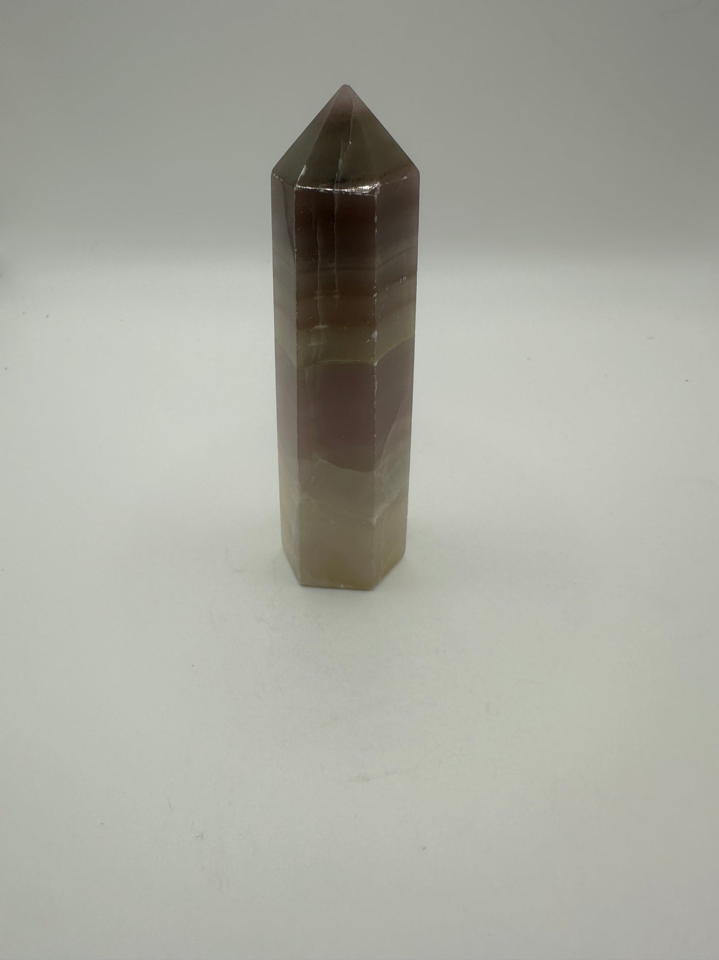 Pink Pistachio Calcite Point