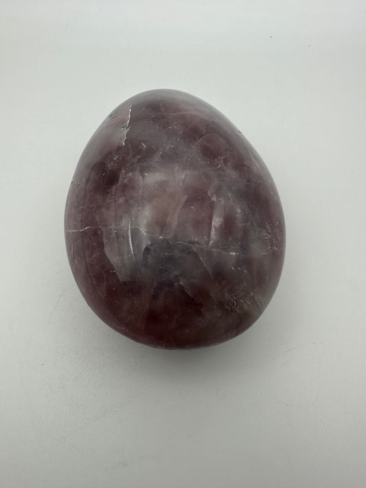 XL Lavender Rose Quartz Palm Stone
