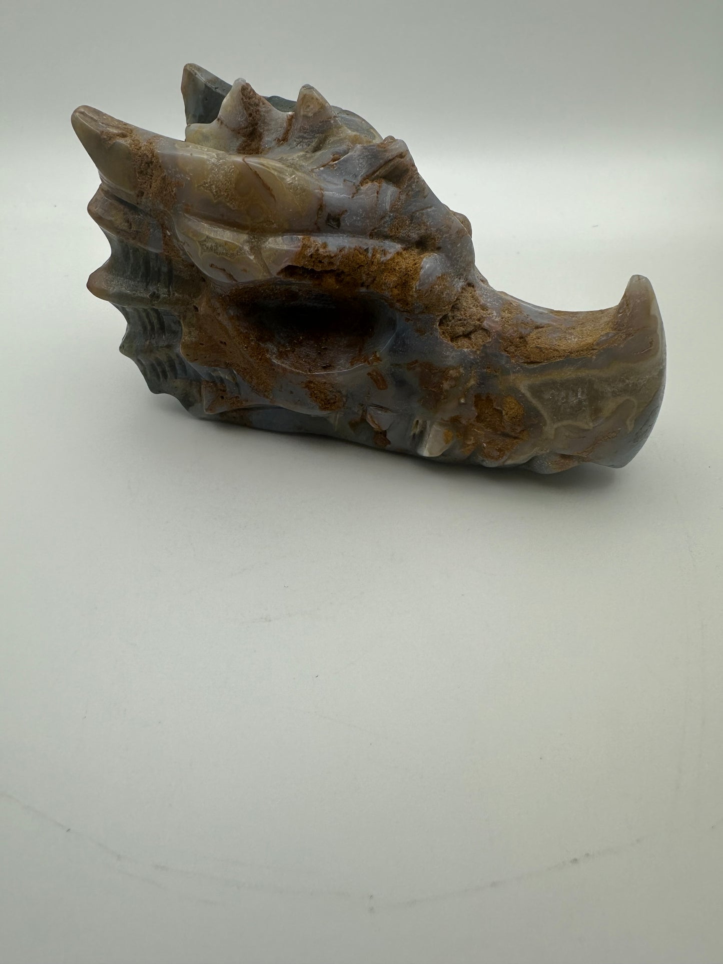 Ocean Jasper Dragon Carving