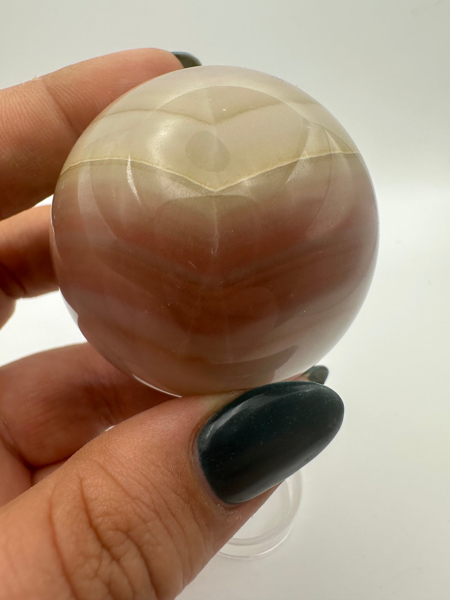 Pink Pistachio Calcite Sphere