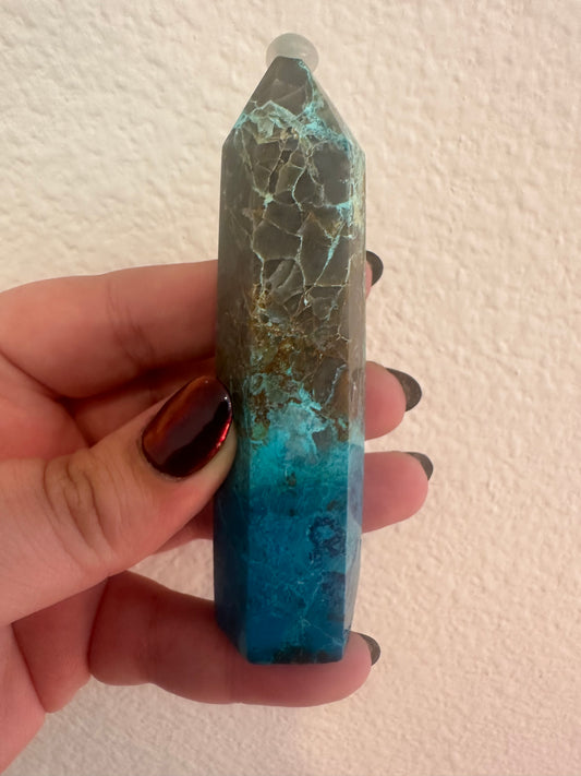 Chryscollla Azurite Point