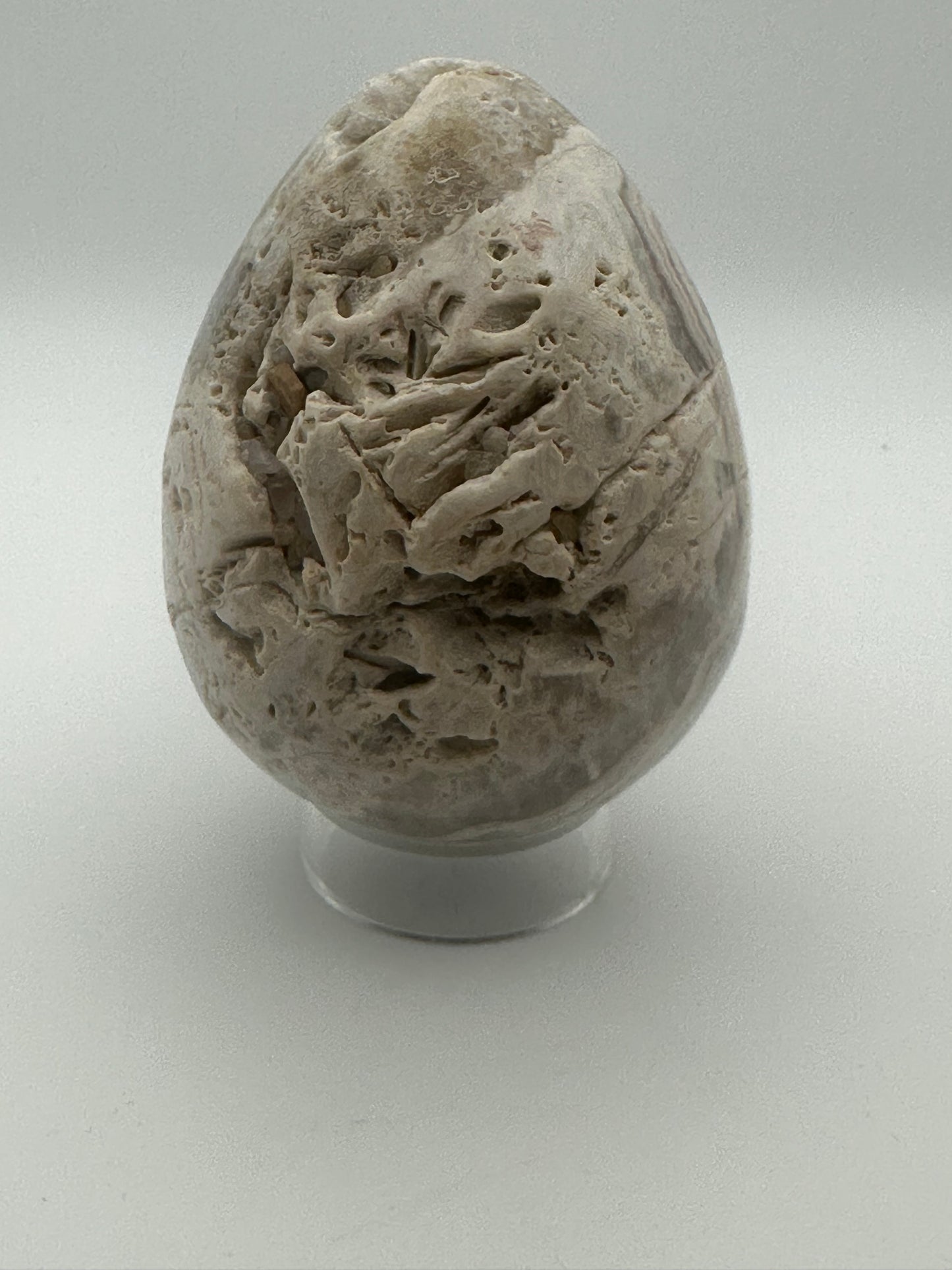 Dream Amethyst Lace Agate Egg