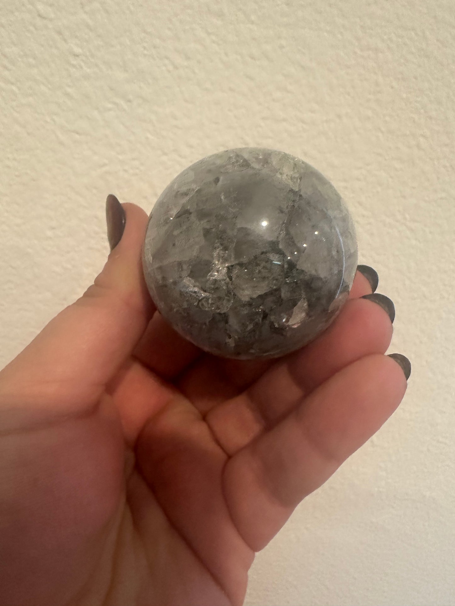 Black Sardonyx in Quartz Sphere