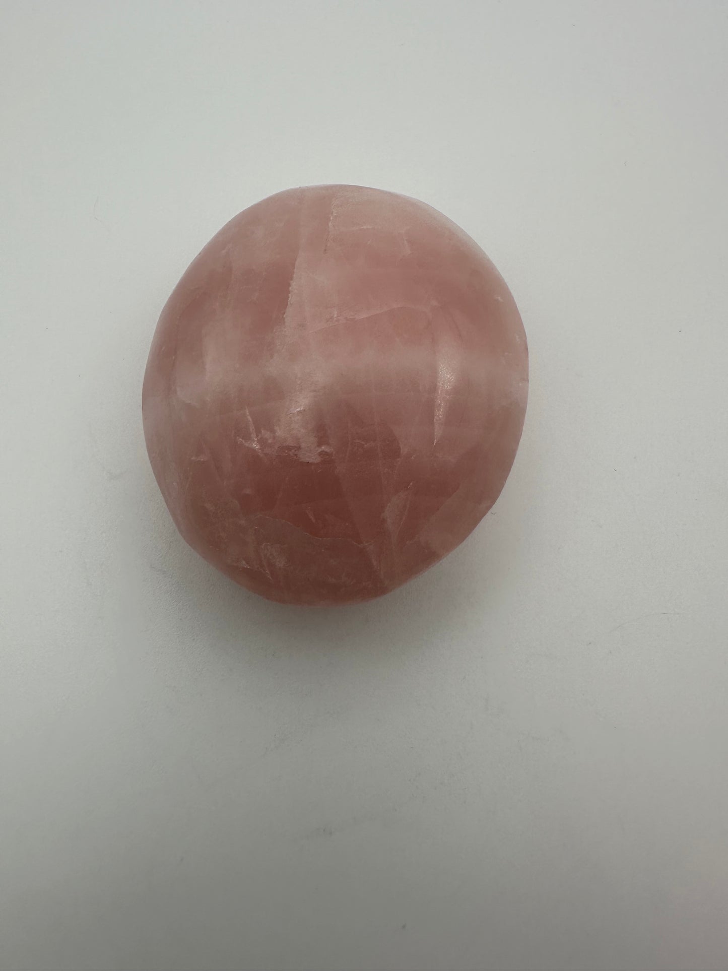Large Rose Quartz Palm Stone