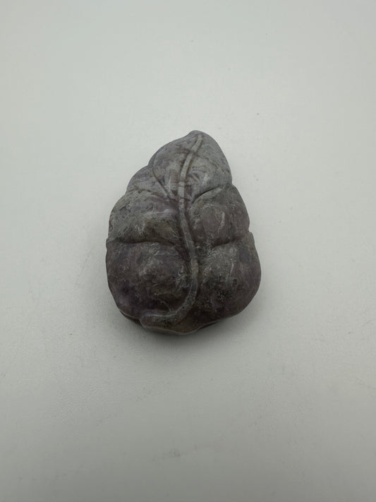 Amethyst Leaf Carving