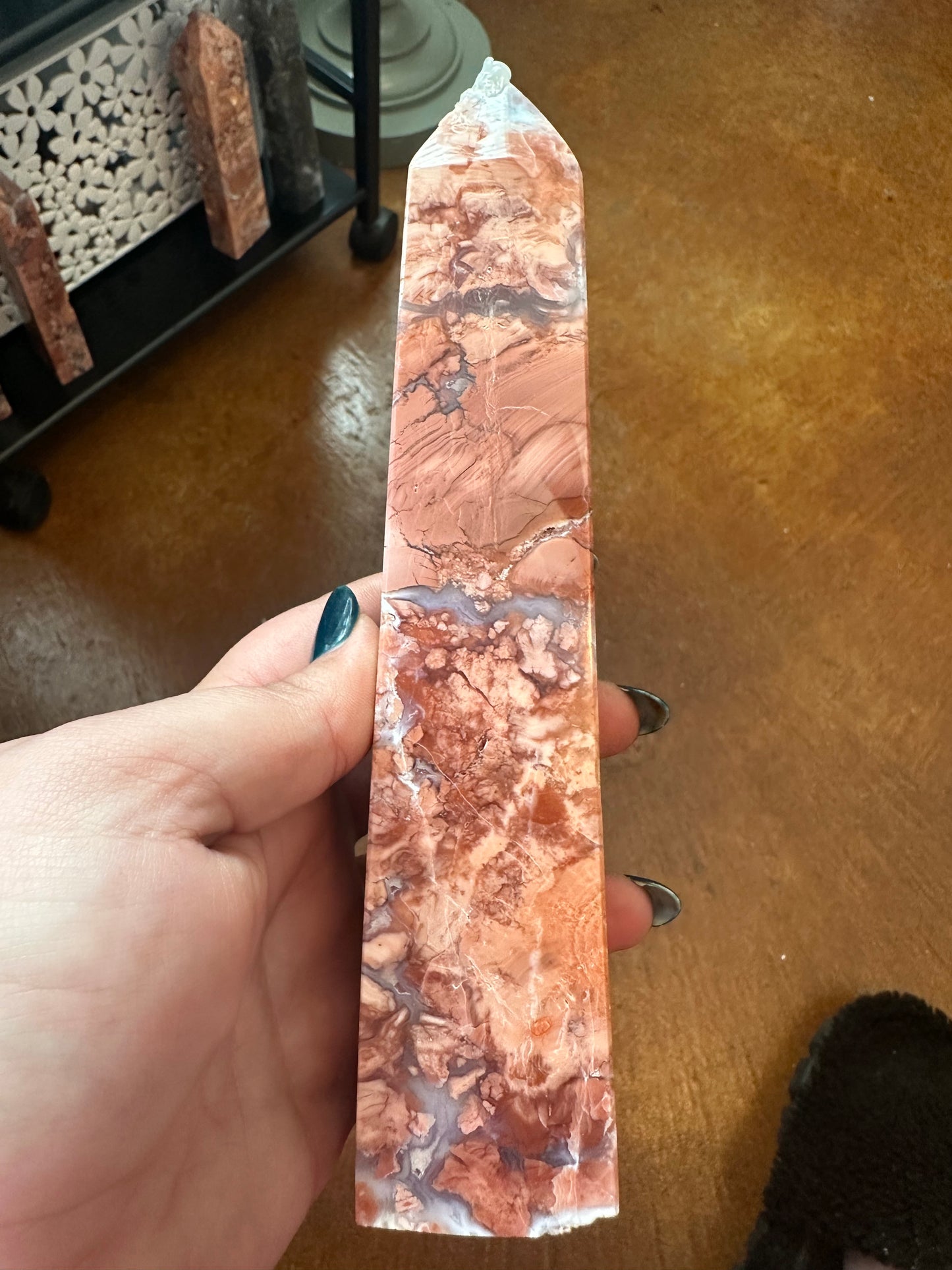 Cotton Candy Agate Tower
