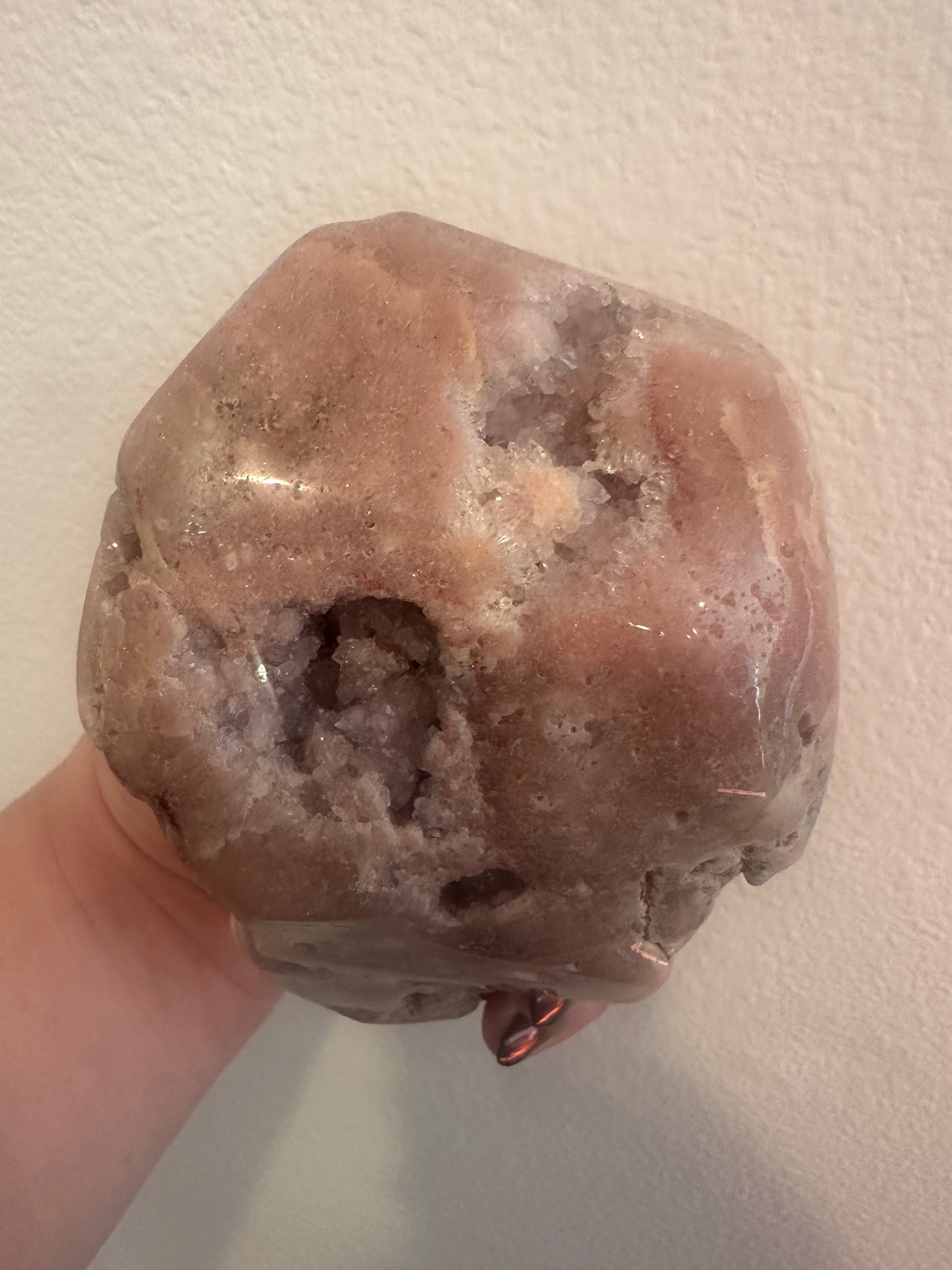 Pink Amethyst Flower Agate Specimen