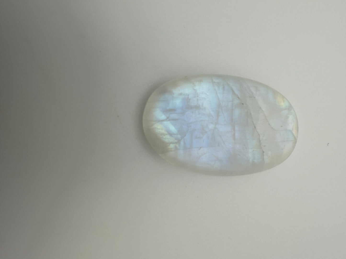 Aura Clear Quartz Worry Stone