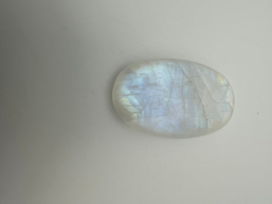 Aura Clear Quartz Worry Stone