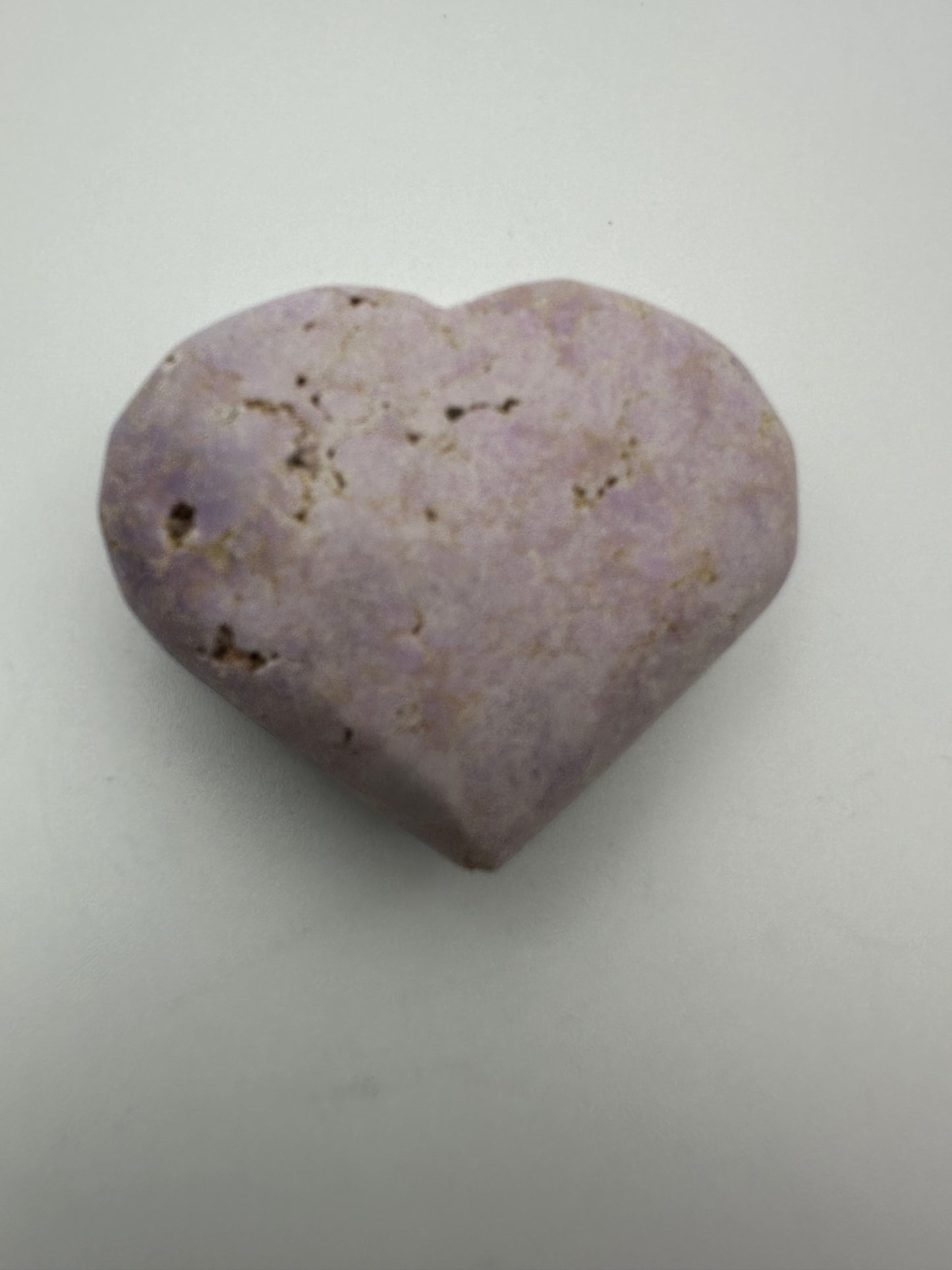 Phosphosiderite Heart Carving