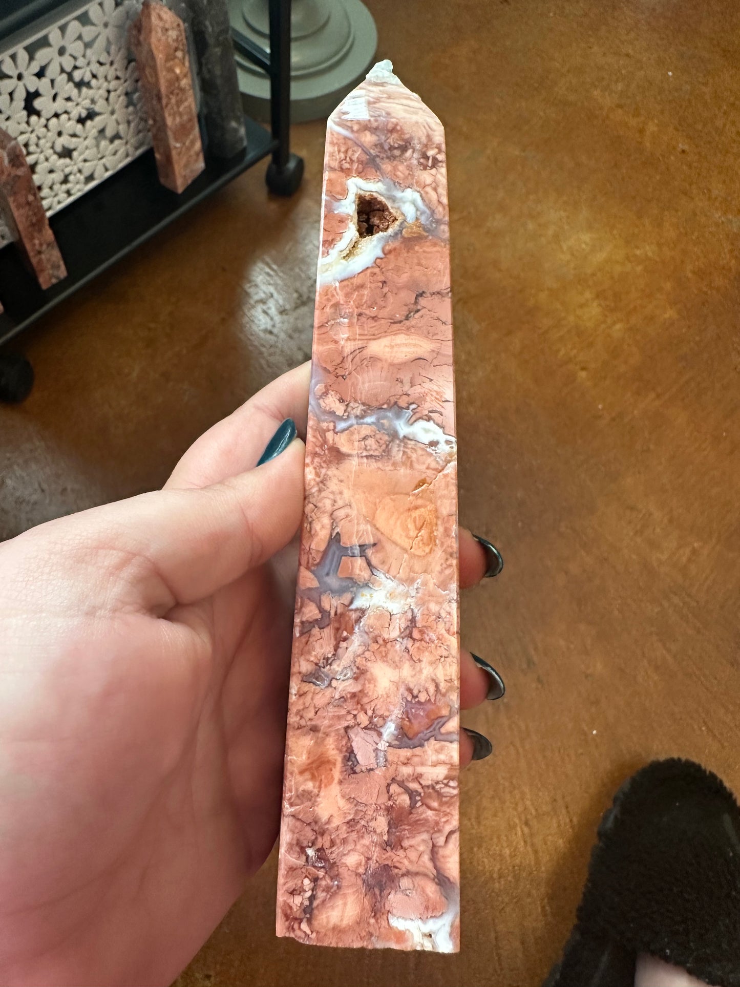 Cotton Candy Agate Tower