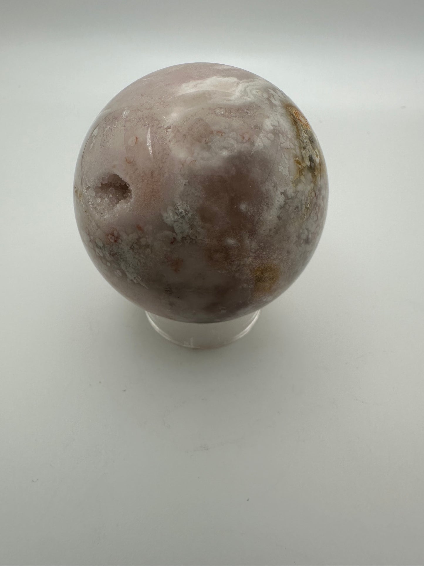 Druzy Pink Amethyst Flower Agate Sphere
