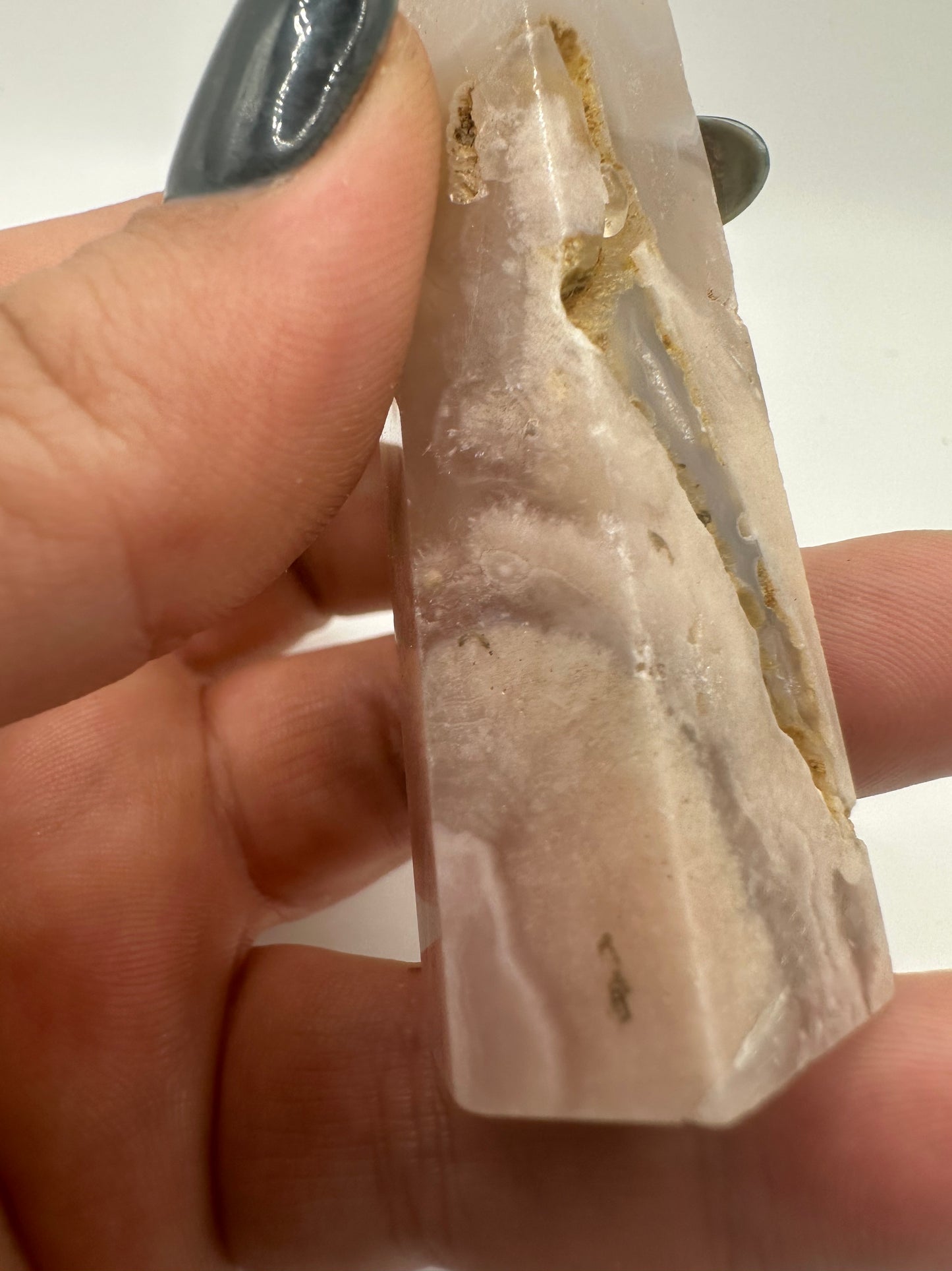Pink Flower Agate Point