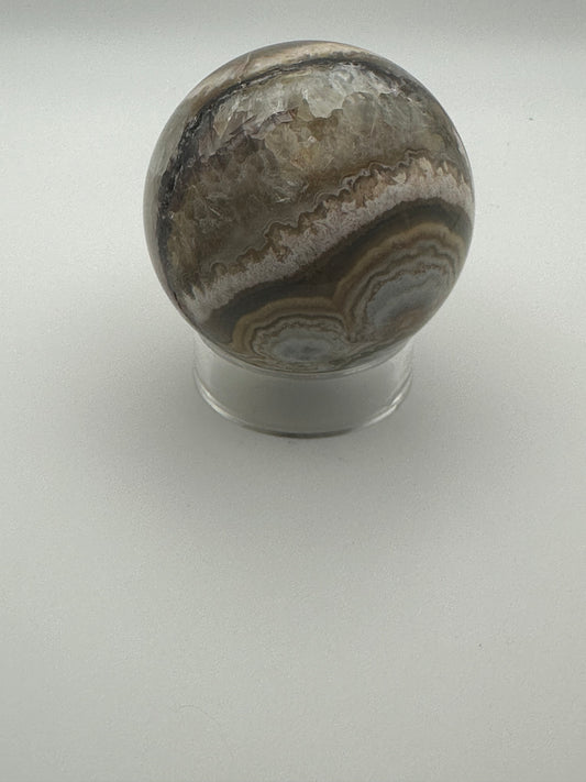 Large Mexican Crazy Lace Agate Sphere