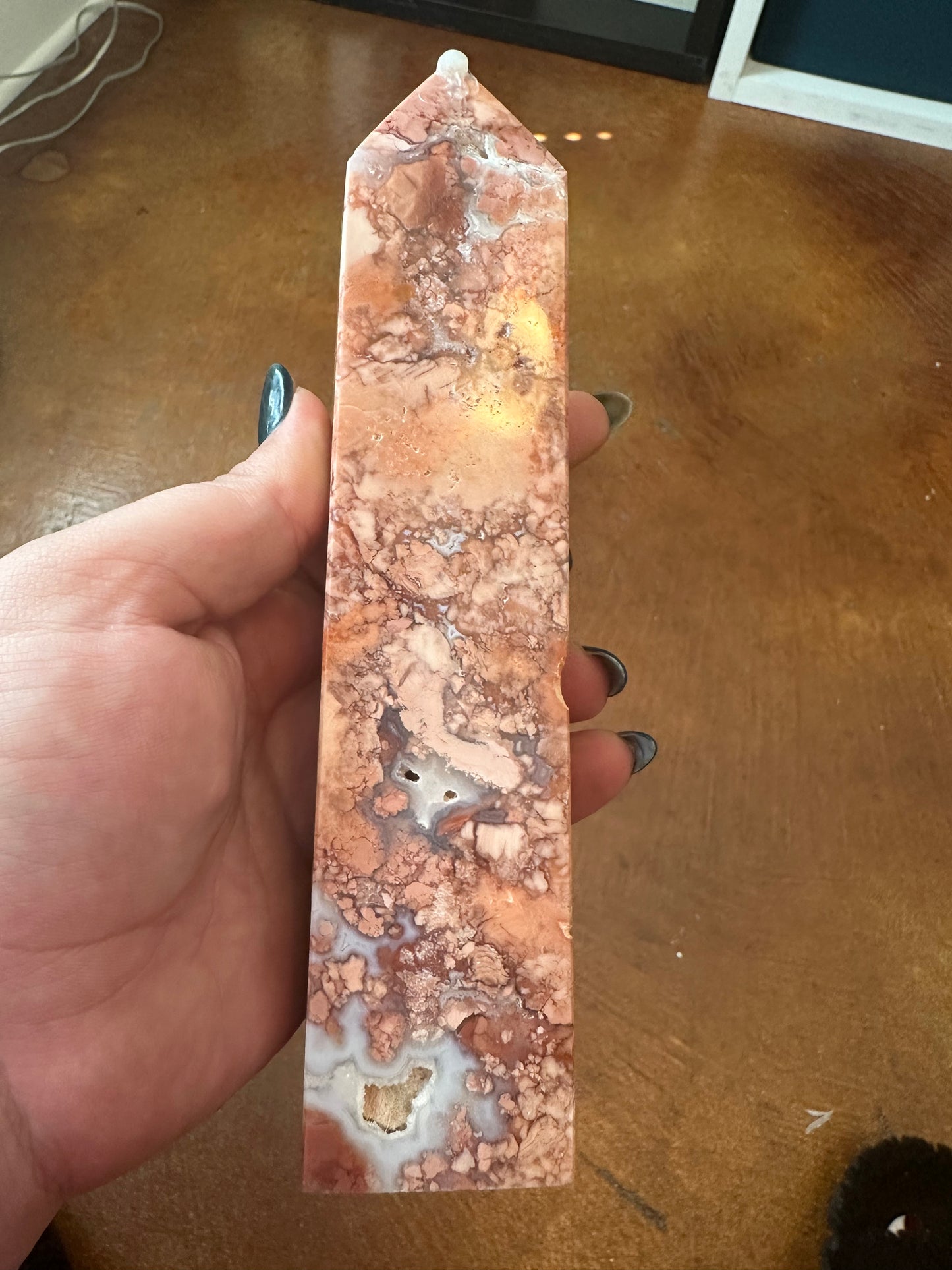 Cotton Candy Agate Tower