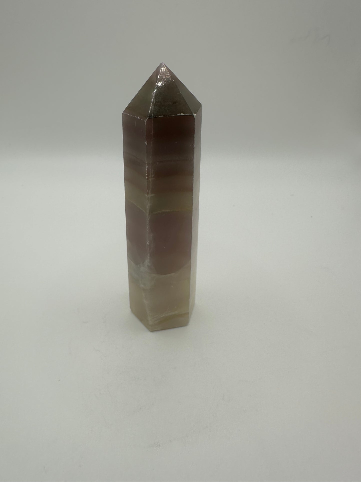 Pink Pistachio Calcite Point
