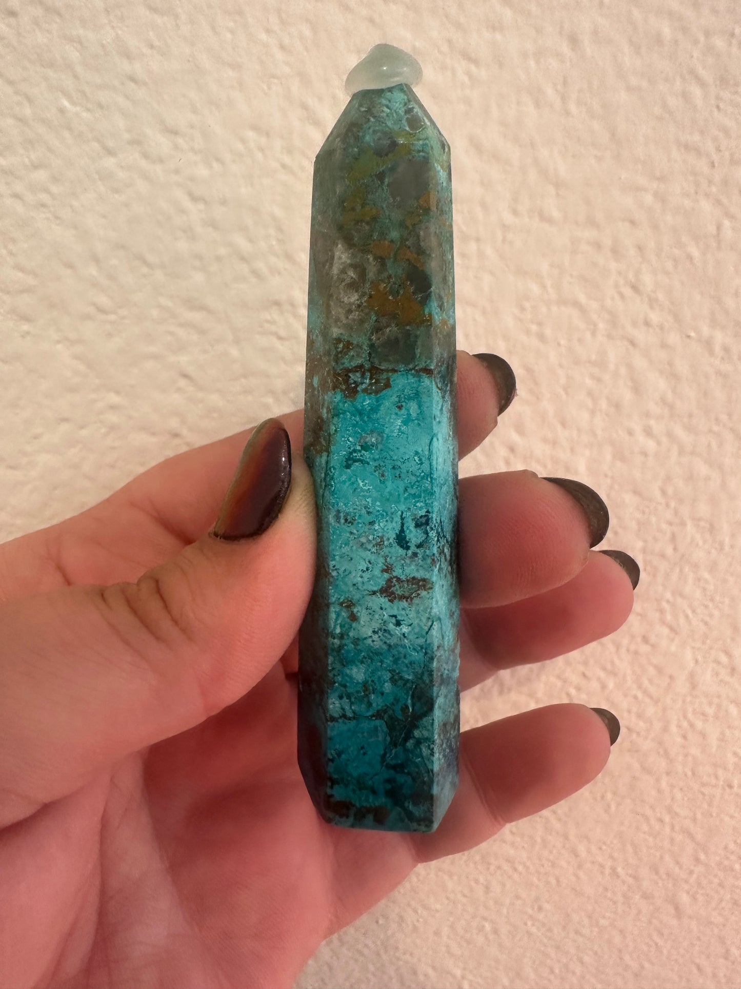 Chrysocolla Azurite Point