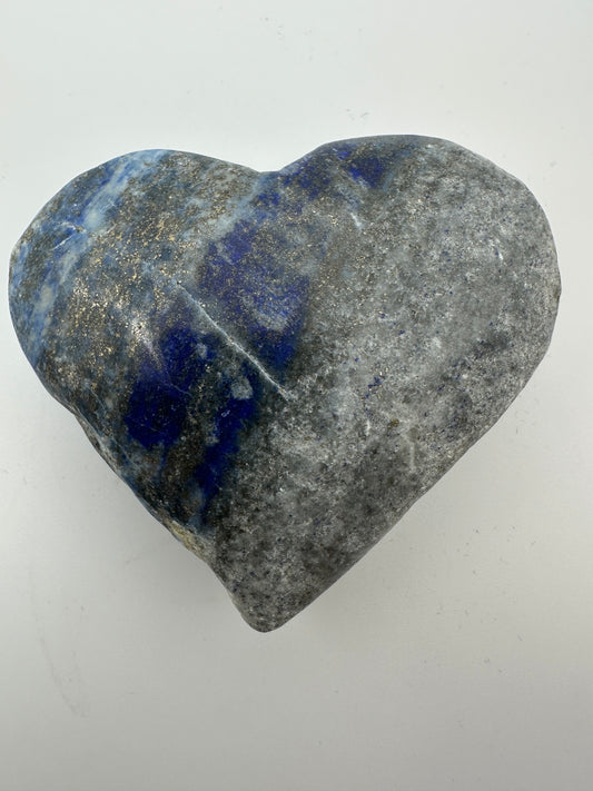 Lapis Lazuli Heart Carving
