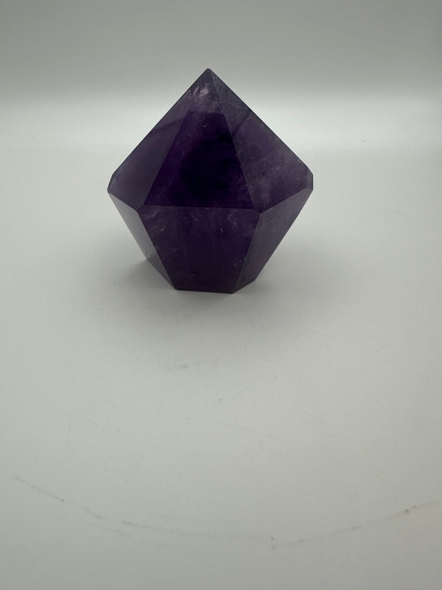 Amethyst Diamond Carving