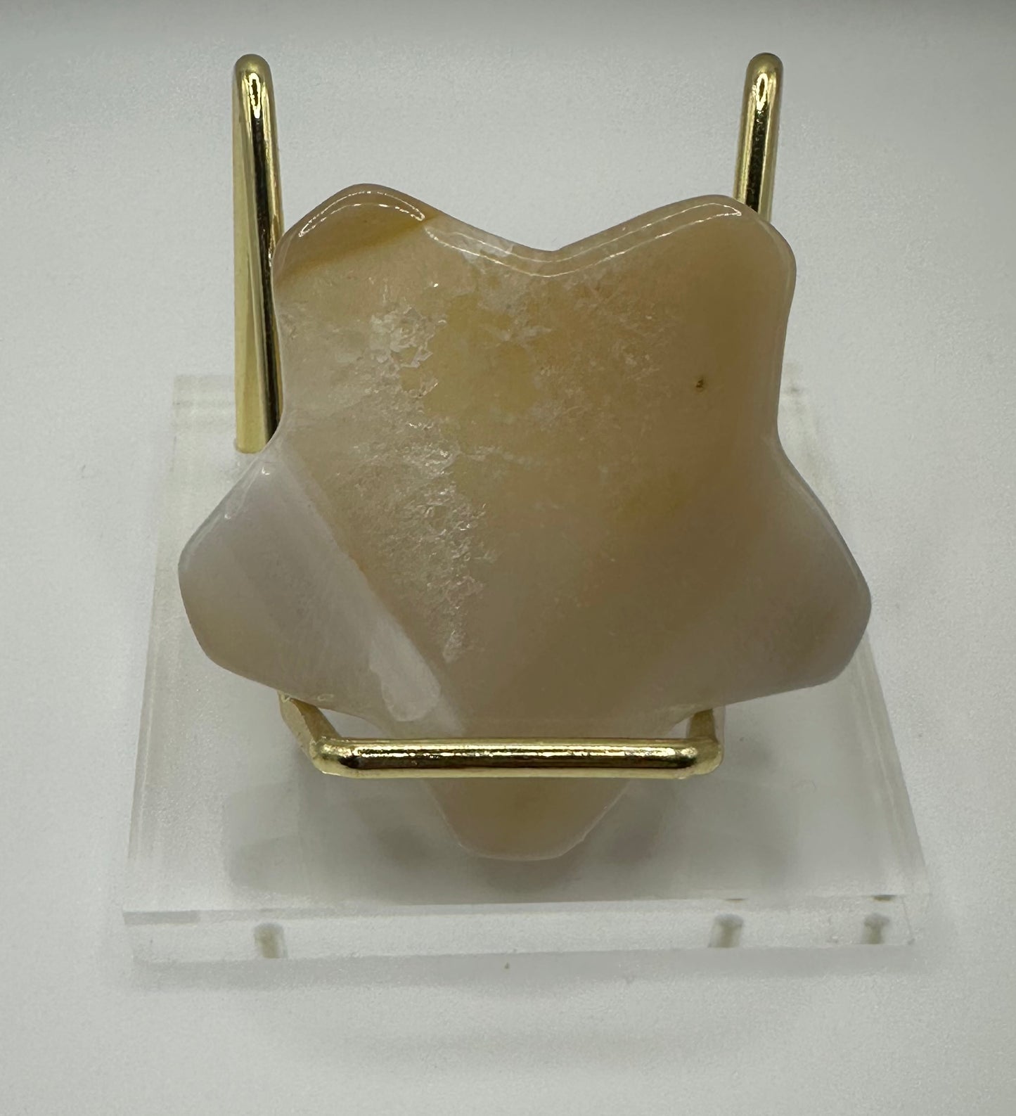 Druzy Yellow Agate Star