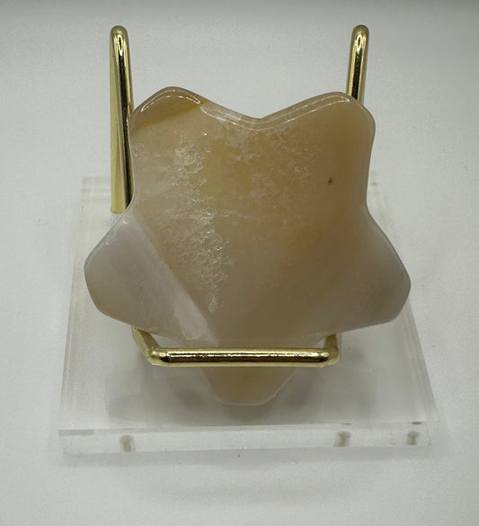Druzy Yellow Agate Star
