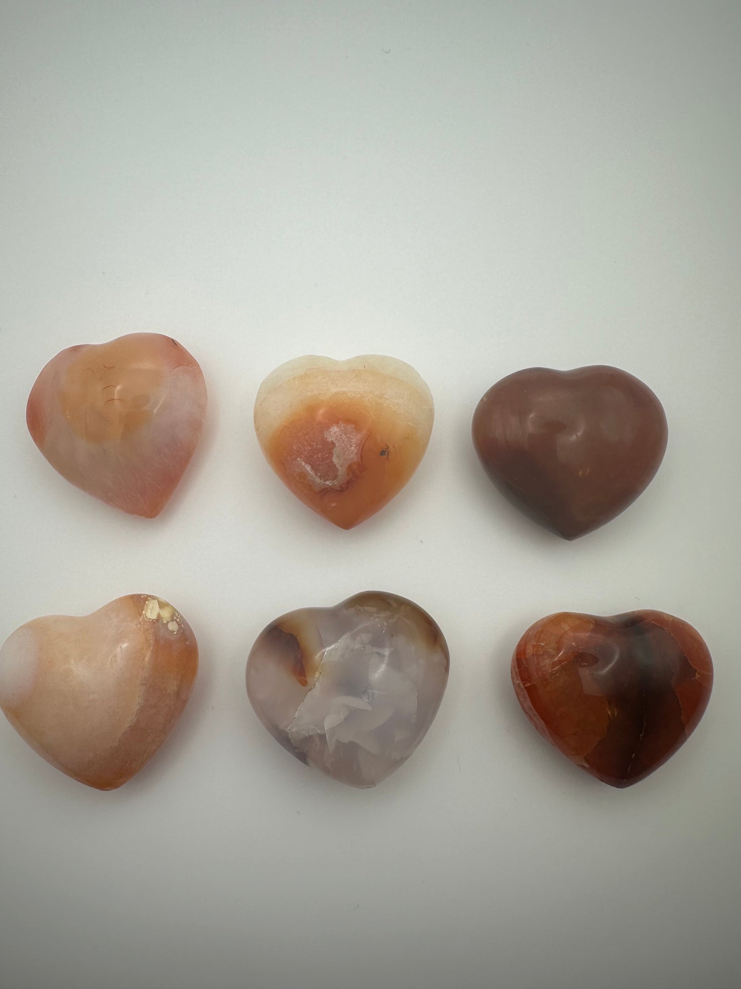 Carnelian Mini Hearts