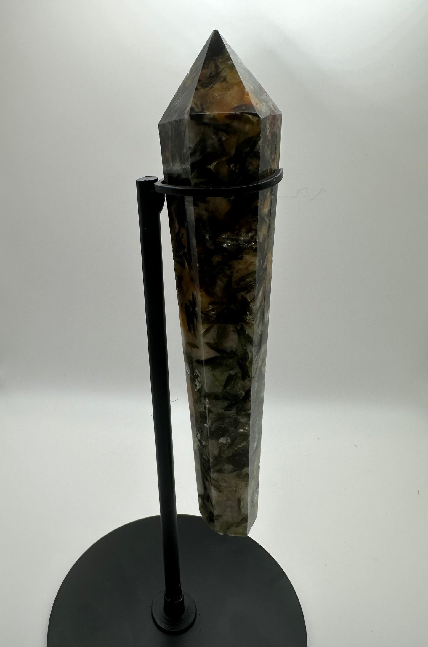 Yellow Moss Agate Wand