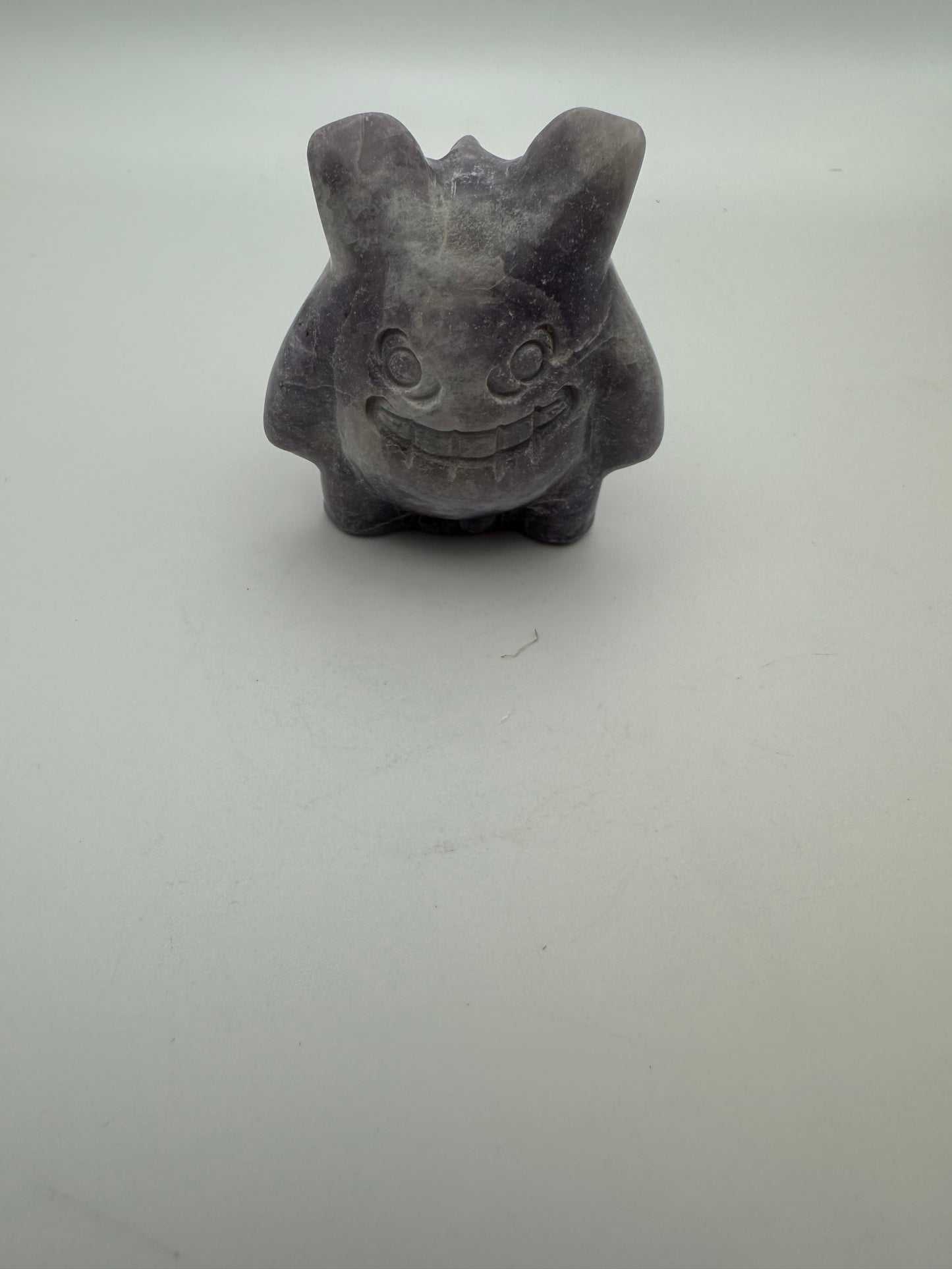 Lepidolite Gengar Carving