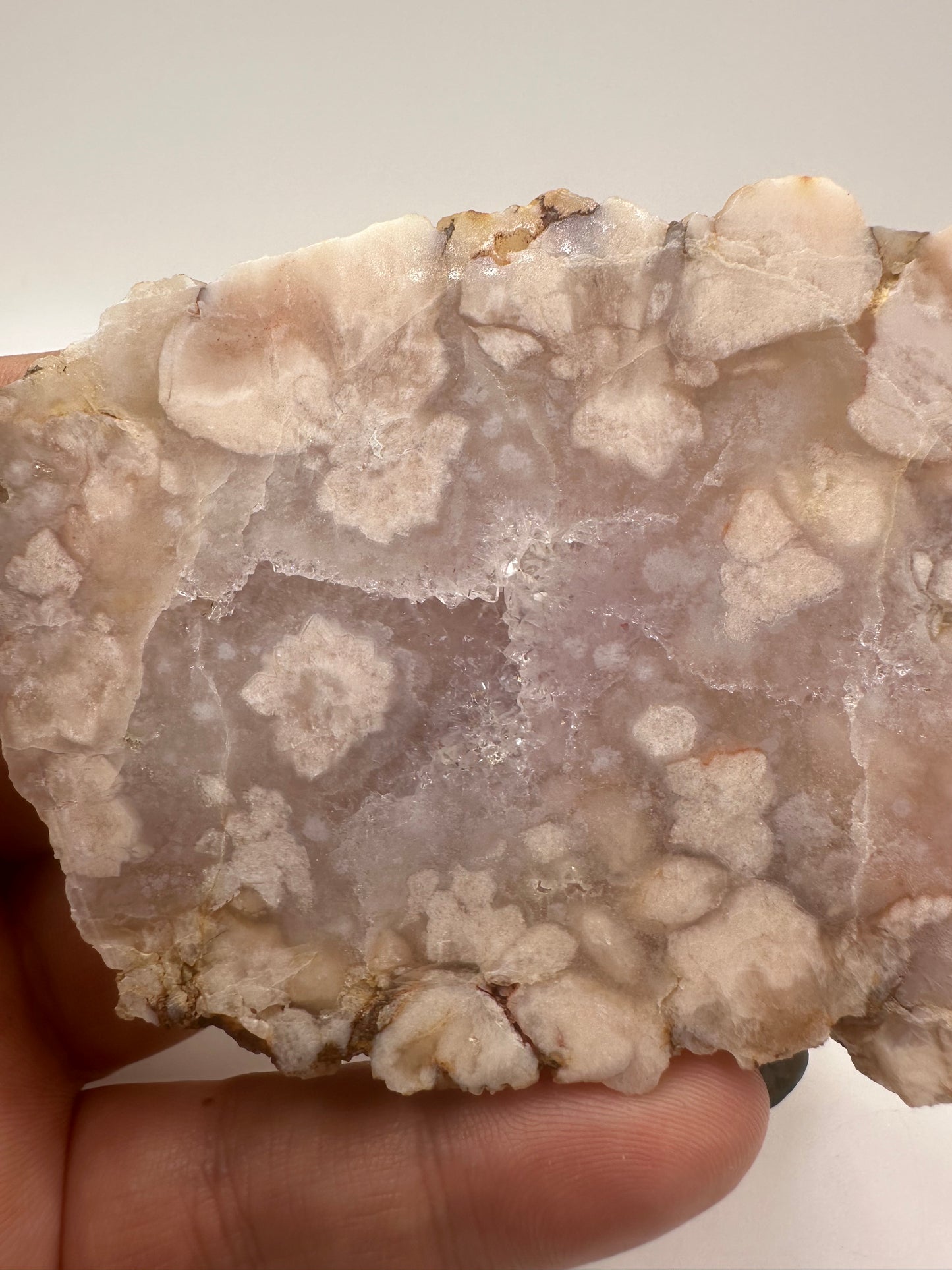 Pink Amethyst Flower Agate Slab