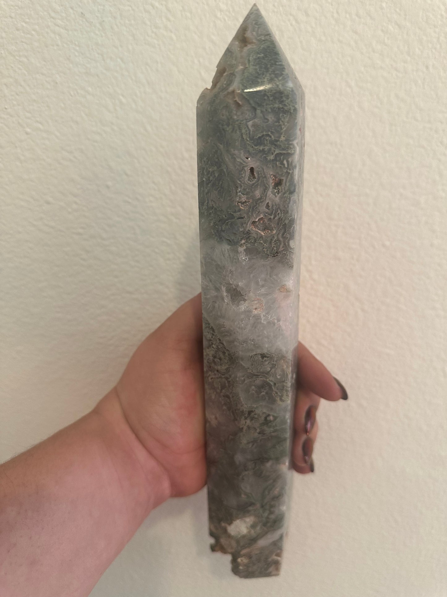XL Moss Agate Tower