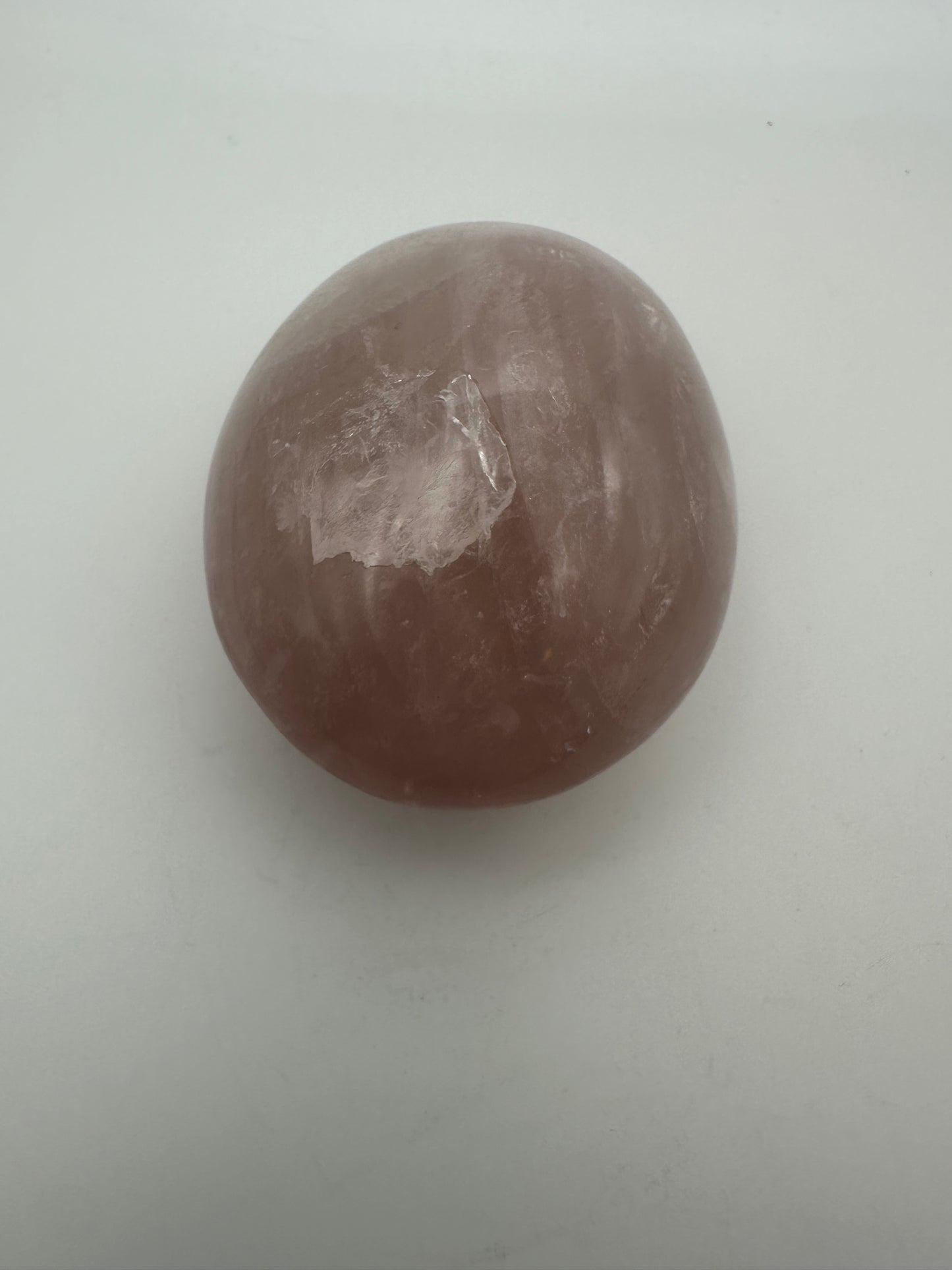 Large Rose Quartz Palm Stone