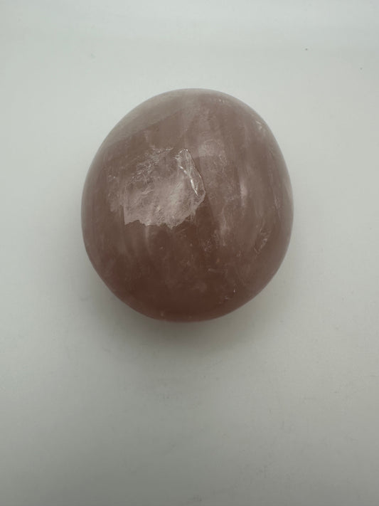 Large Rose Quartz Palm Stone
