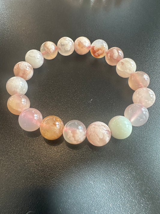 Flower Agate Bracelet