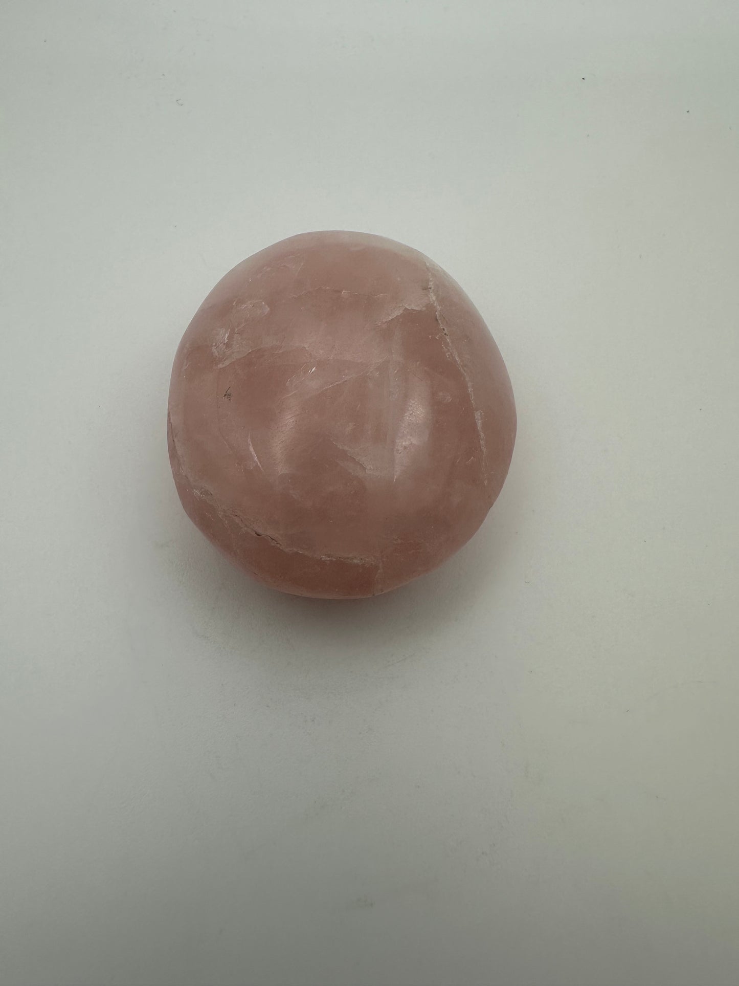 Large Rose Quartz Palm Stone