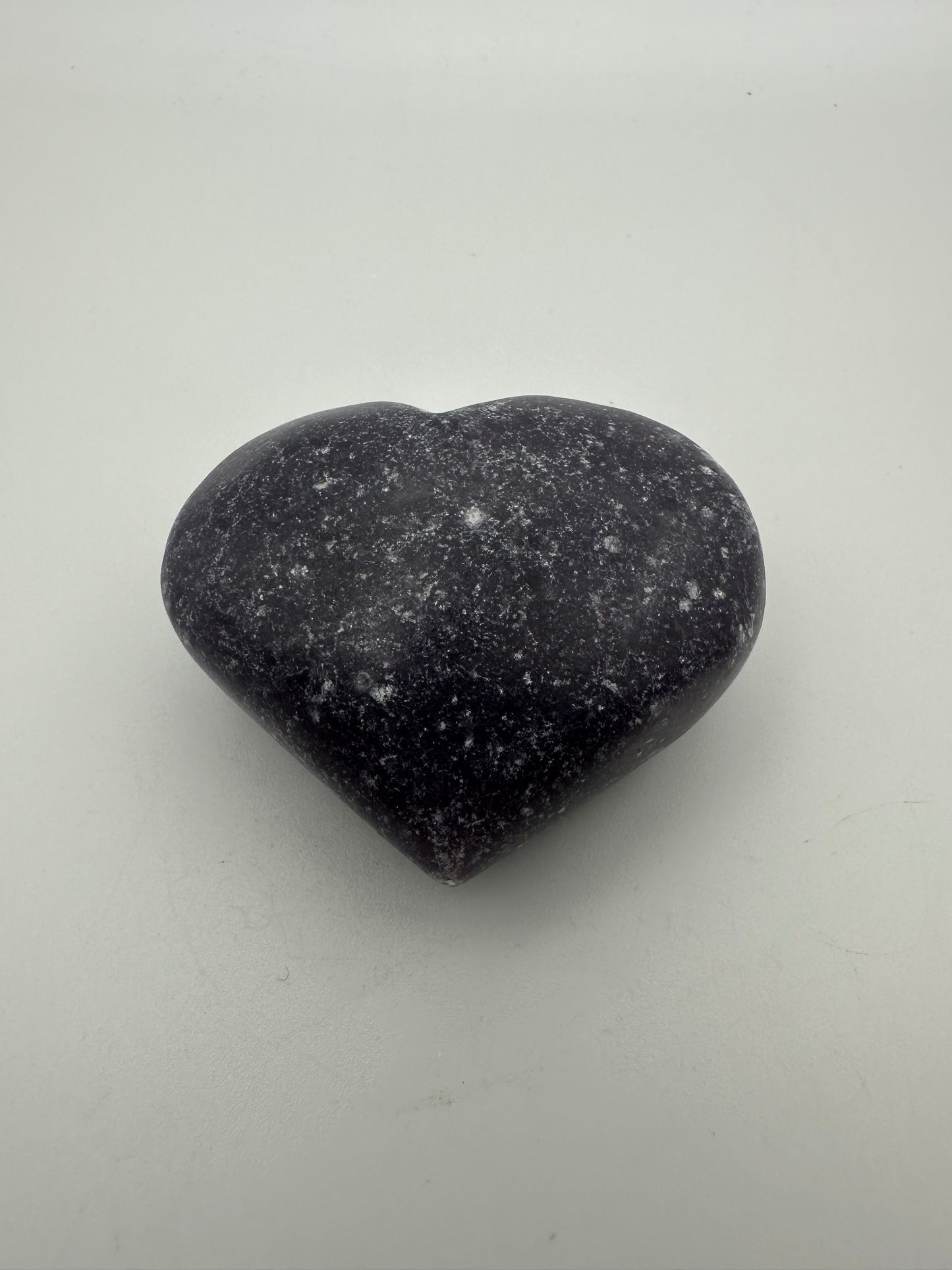 Lepidolite Heart Carving