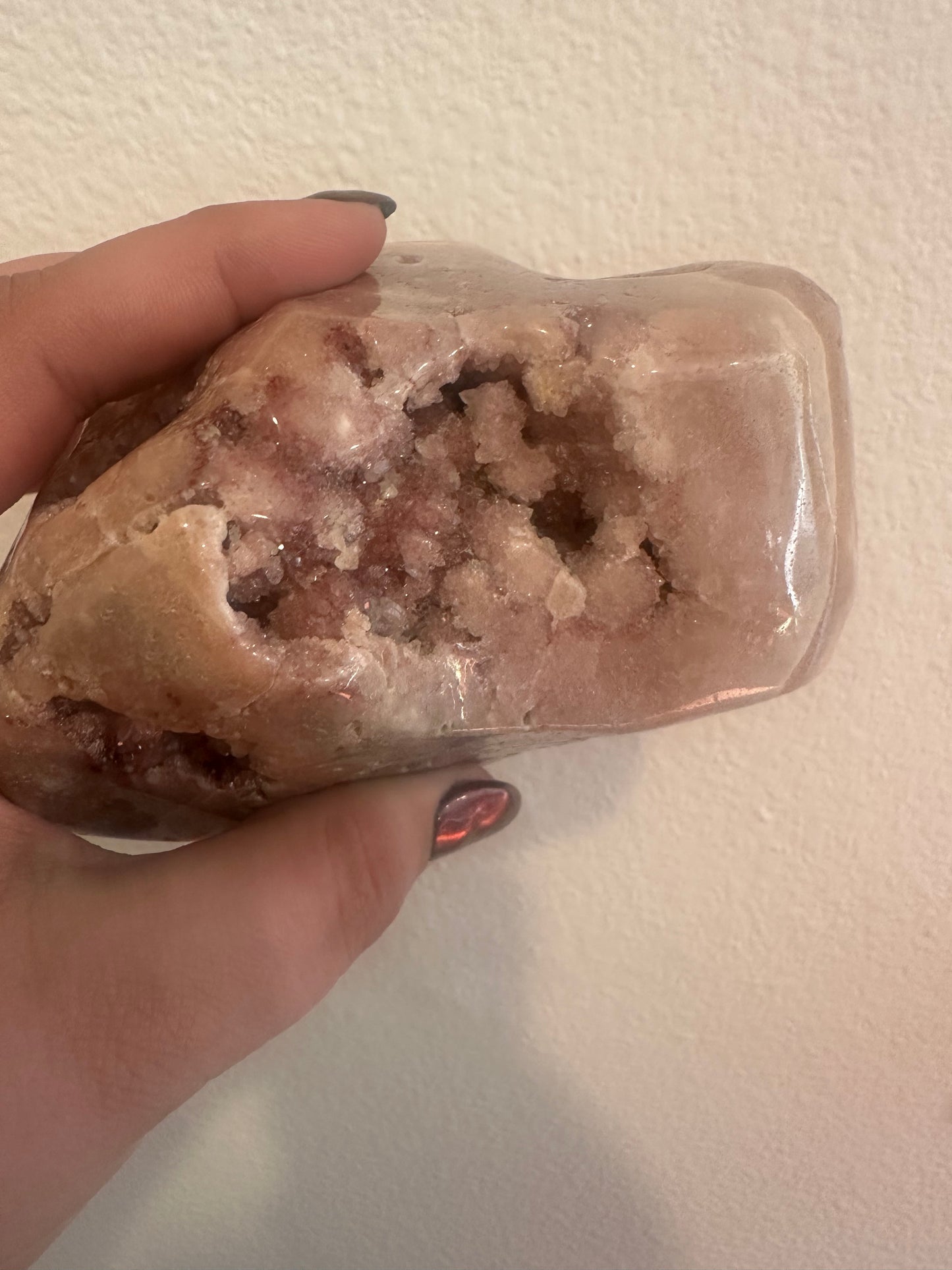 Pink Amethyst Flower Agate Specimen
